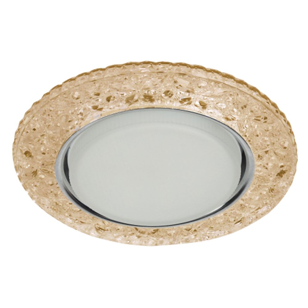 DK LD25 CHP/WH Светильник ЭРА декор cо светодиодной подсветкой Gx53, шампань