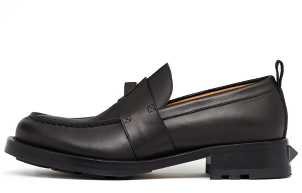Valentino Roman Stud Loafers Men"s Black