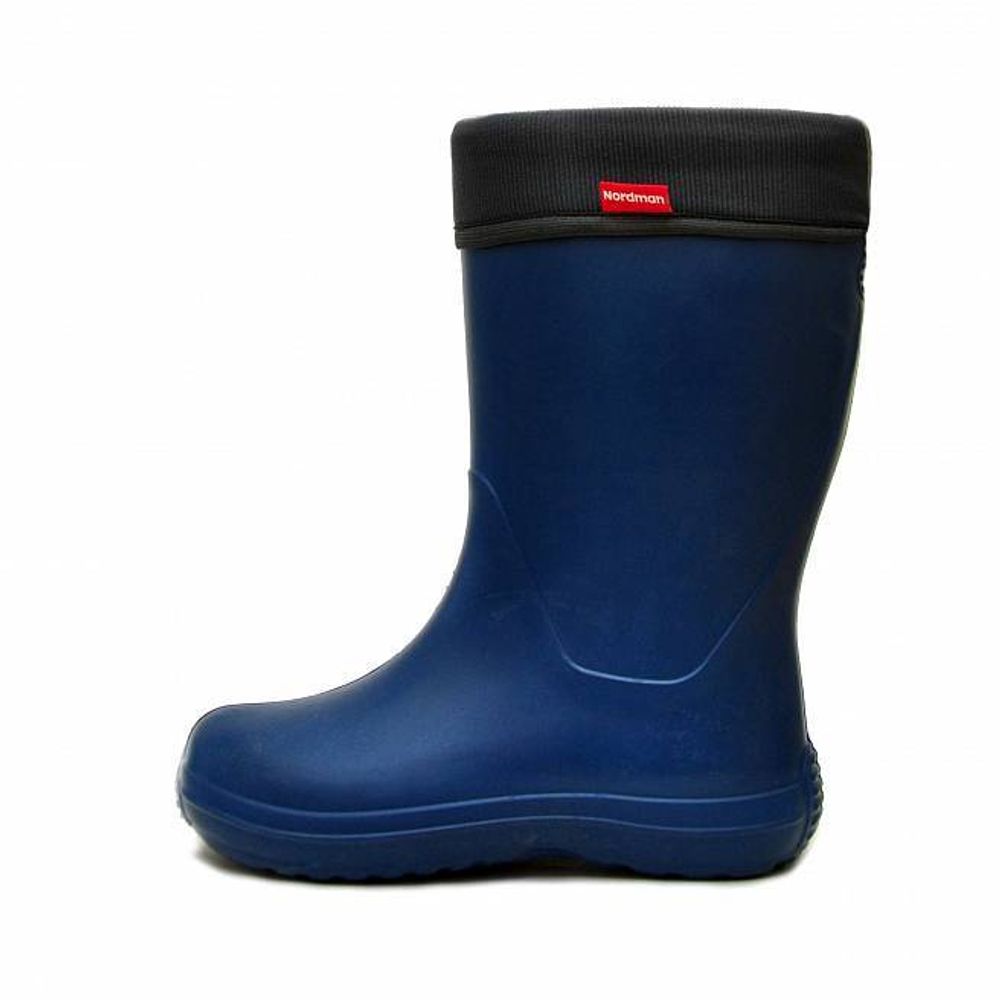 Сапоги женские Silla из ЭВА утепленные, с манжетой из флиса (синие)