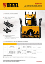 Расширители-подрезатели для снегоуборочных машин 97651-97652, 2 шт. Denzel