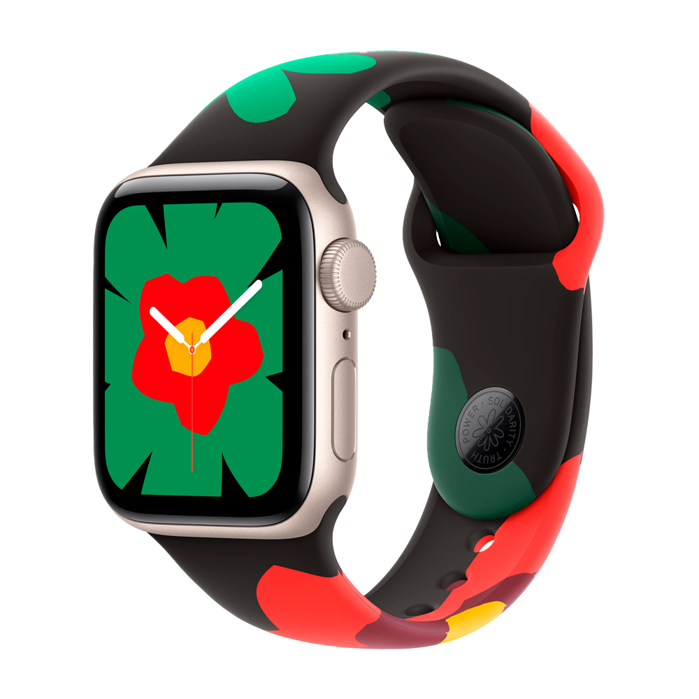 Умные часы Apple Watch SE 3 (2025) GPS, 40mm, Starlight Aluminium Case with Black Unity Sport Band, M/L