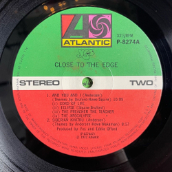 Винтажная виниловая пластинка LP Yes Close To The Edge (Japan 1972) (No Obi) The Solid Time Of Change