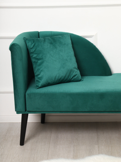 Кушетка Berger зеленый/венге