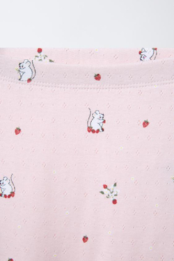 ZARA НАБОР ИЗ 2 ЛЕГИНСОВ С АЖУРНЫМ УЗОРОМ, РОЗОВЫЙ