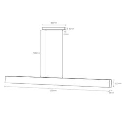 7542 Линейный подвесной светильник HANOK