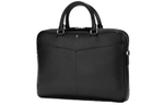 MONTBLANC Leather Portable Briefcase Regular Men"s Black
