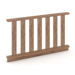 Kodex Барьер для зала суда KD.BZ-15 Дуб Табак 1500*100*850