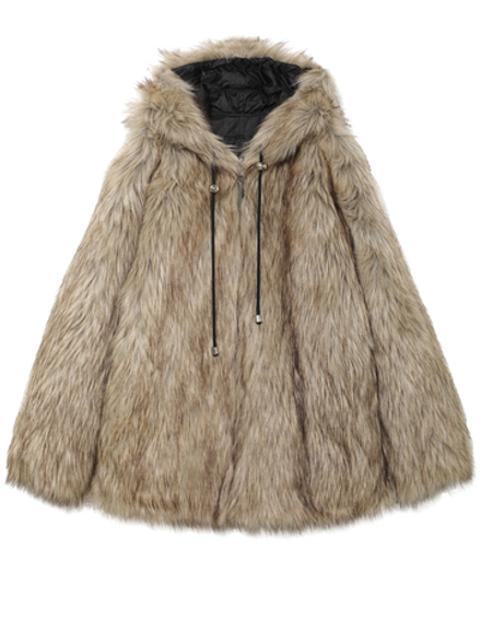 Куртка Меховая С Капюшоном Reversible Faux Fur Hood Jacket