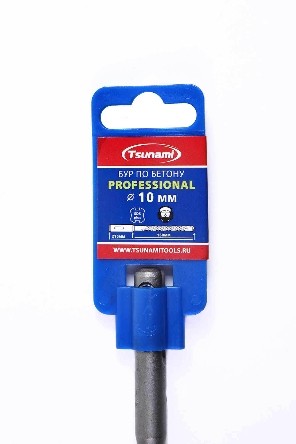 Бур по бетону 10х210/160 SDS-plus PROFESSIONAL TSUNAMI
