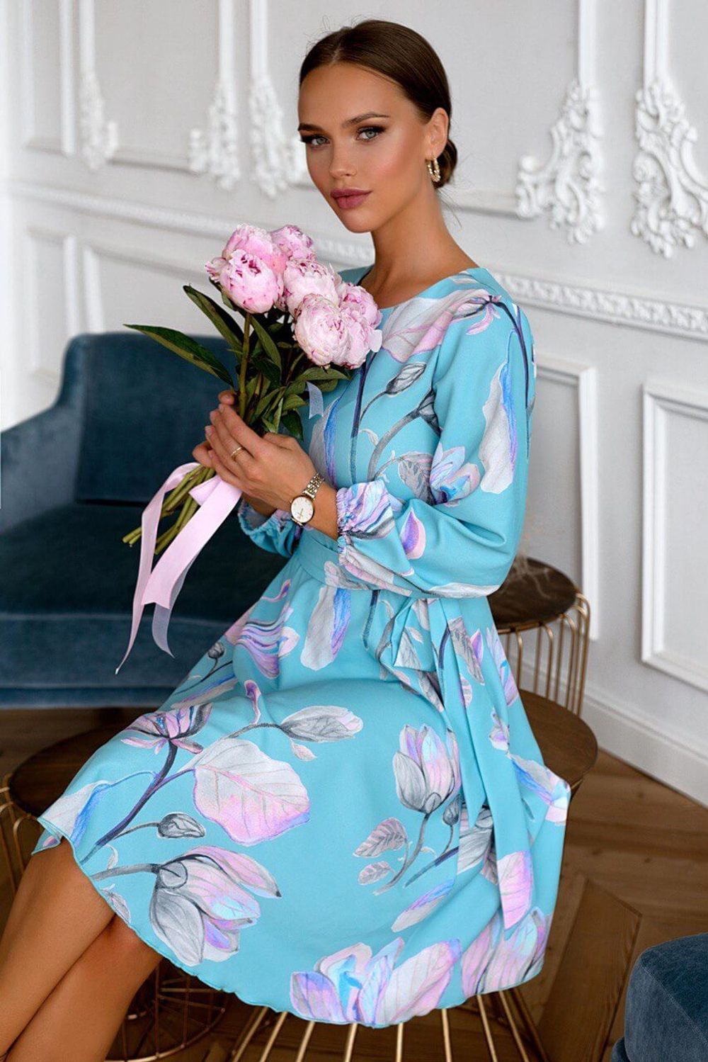 Платье Изабелла (бирюзовое) П13789-45М LT Collection