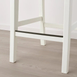 Барный стул со спинкой - INGOLF IKEA/ИНГОЛЬФ ИКЕА, 92х40х45  см, белый