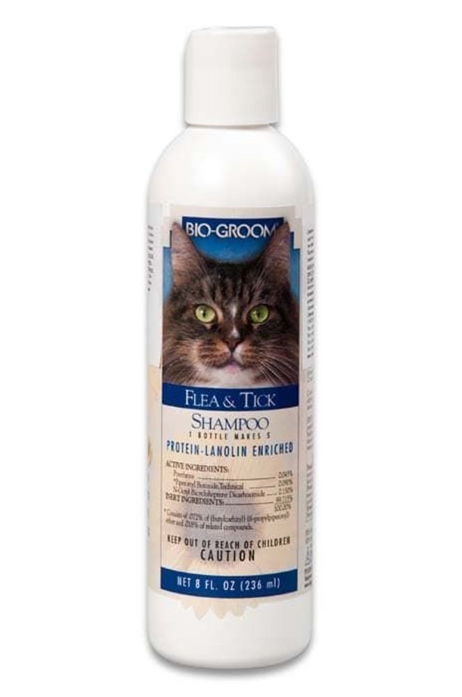 Bio-Groom Flea&amp;Tick Shampoo шампунь от блох для кошек 237 мл