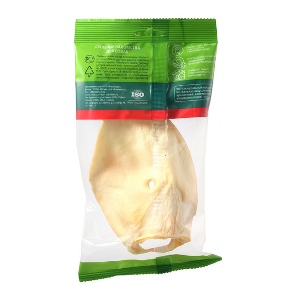 Лакомство TiTBiT Ухо телячье большое для собак