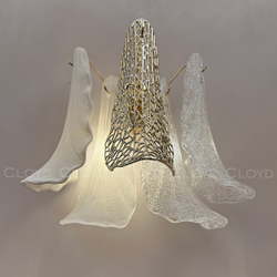 Бра Cloyd WASABI W2 / выс. 33 см - керамика - золото (арт.20406)