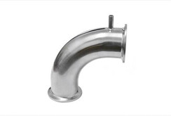 Угол отвода 90 град. с фланцами 1,5" и с носиком под термометр-щуп