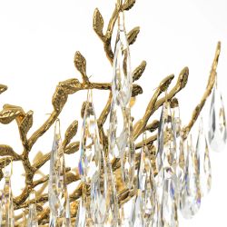 Citilux RITZ CL310122 Люстра хрустальная подвесная Золото