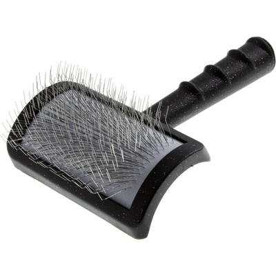 Пуходёрка DeLIGHT проф. мягкий корд с длинным зубом средняя, с большой ручкой