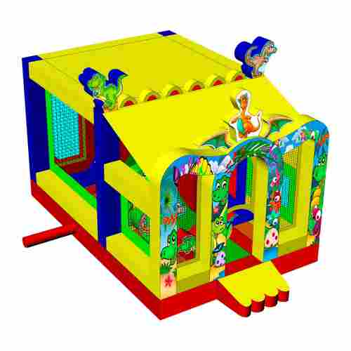 Коммерческий надувной батут «Динопарк 2» с крышей, 6*4*4,3 м