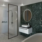 Тумба с раковиной LA FENICE Elba Bianco 80 белая/столешница черная