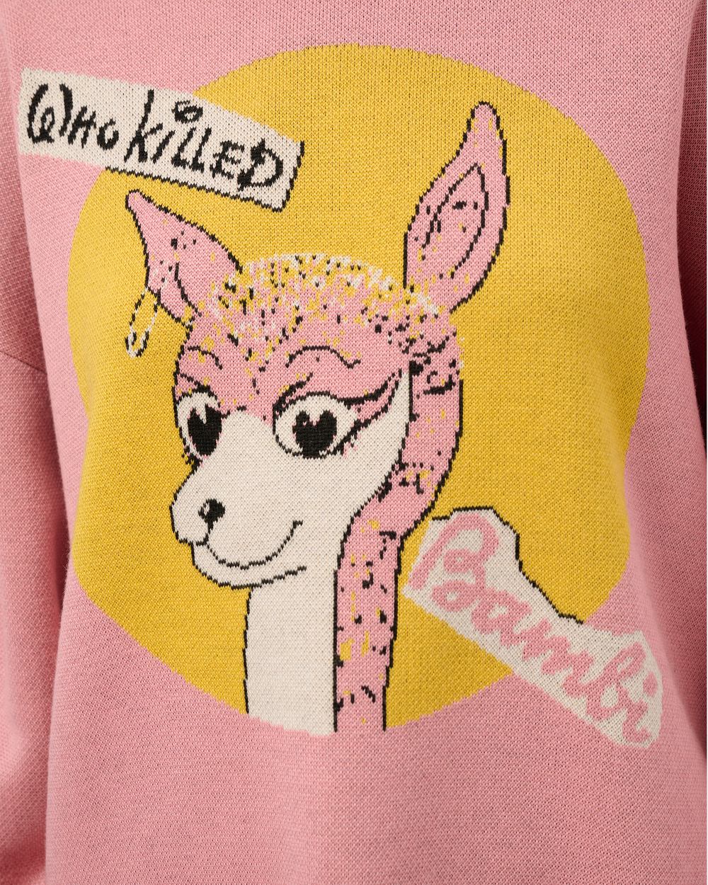 KIDILL ДЖЕМПЕР РОЗОВЫЙ WHO KILLED BAMBI