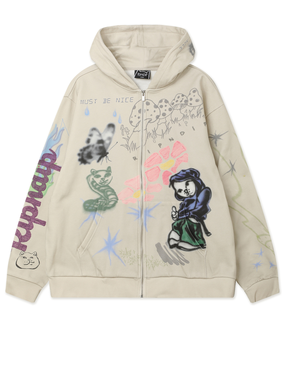 Мужская Толстовка Ripngems Zip Up