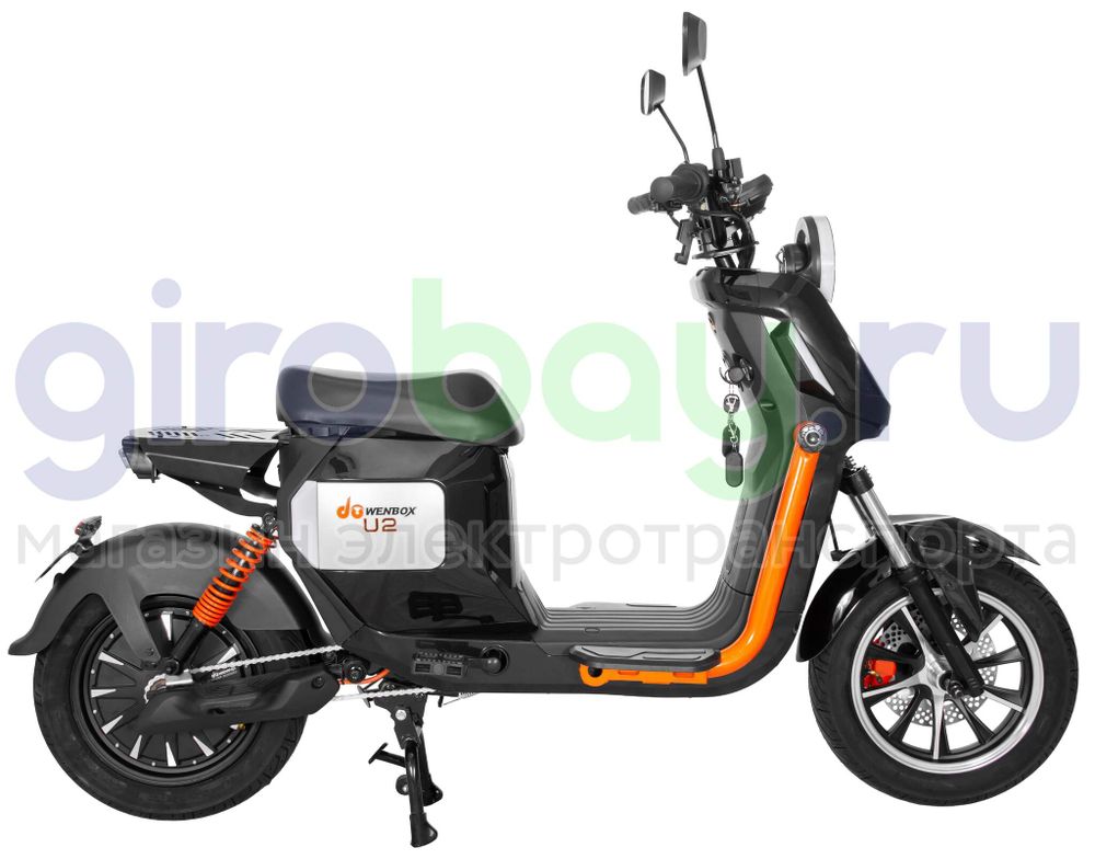 Электроскутер WENBOX U2 1500W (60V/30Ah) - Чёрный фото №9