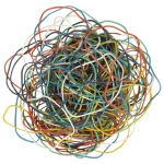 Резинки банковские универсальные диаметром 60 мм, BRAUBERG 100 г, цветные, натуральный каучук