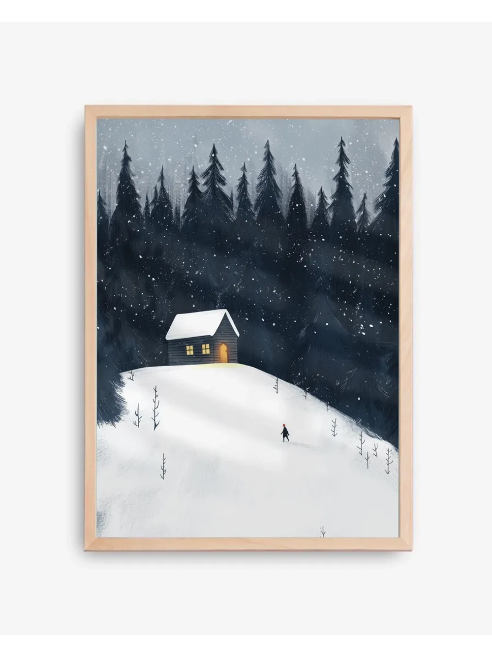 Новогодний декор 50х70 см постер интерьерный