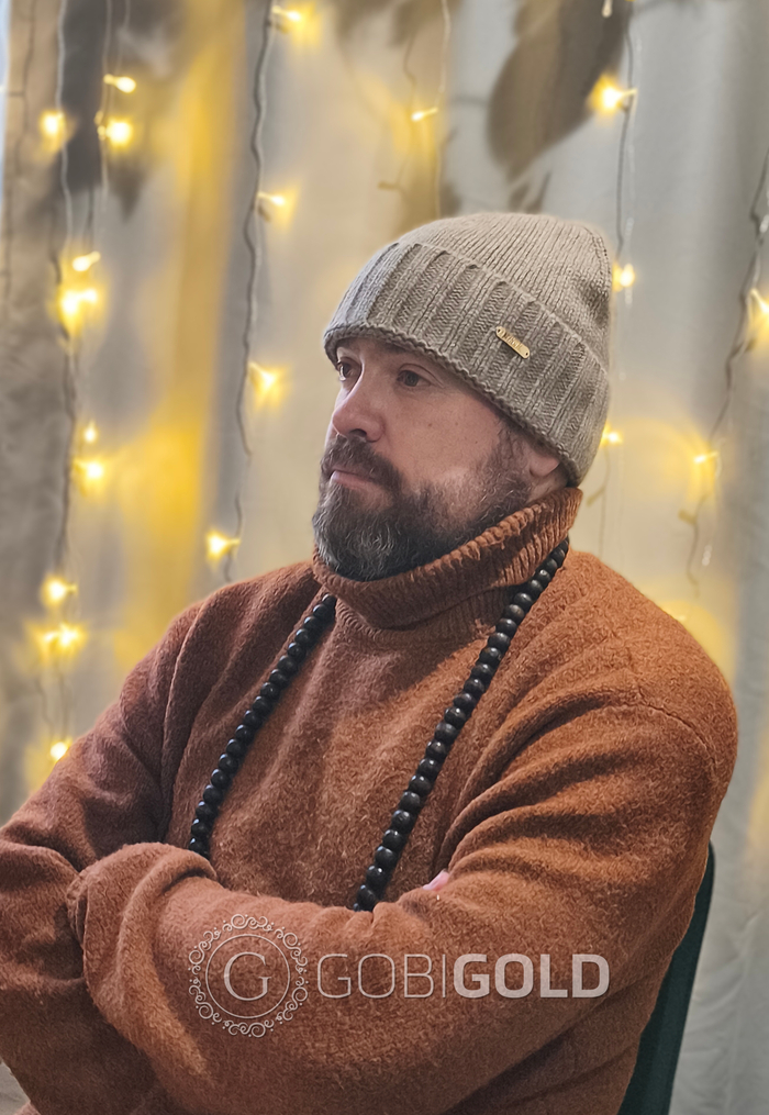 Шапка из 100% кашемира (GOBI) - бежевая