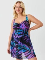 Купальник-платье слитный большой размер