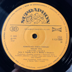 Винтажная виниловая пластинка LP Vaclav Tyfa Вацлав Тыфа, Konstelace Josefa Vobruby (Чехословакия 1975)