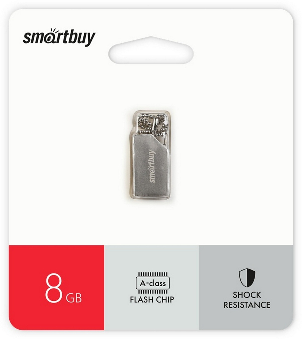 USB накопитель 8GB Smartbuy Metall MU30 USB 2.0