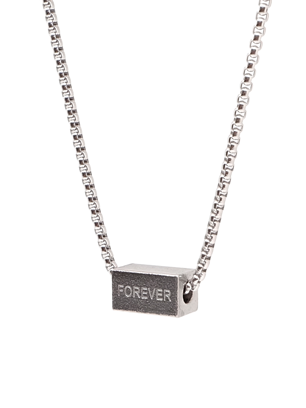 Кулон из стали "Forever" на цепочке 60 см