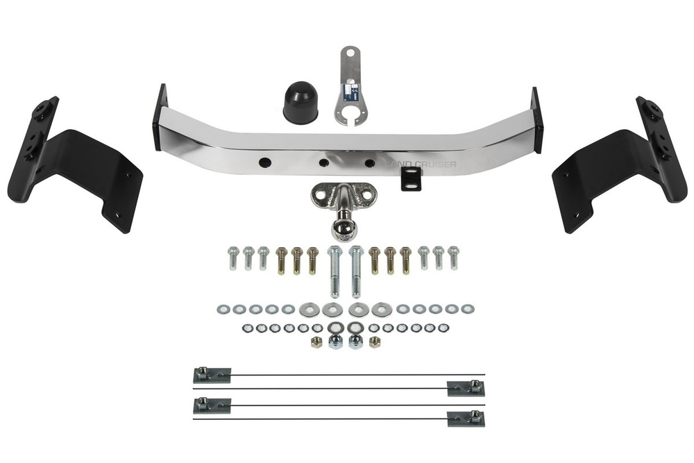 Фаркоп с элект. Smart, для Toyota Land Cruiser 200 (Executive, TRD) 2015-2021, с нерж. накладкой, F.5713.005, Berg (паспорт, сертификат)