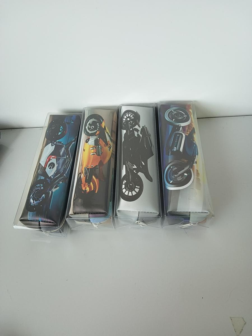 Пенал-косметичка 1 отд. 20*5,5*3,5см кожзам "Мото" 4 вида микс