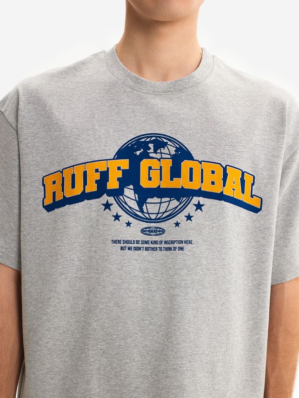 Футболка Worldwide серый меланж - фото 6