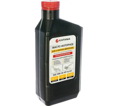 КАТАNA Масло моторное для садовой техники п/с 4Т SAE 10W-40 API SJ/CF 0,6л(MBK0011299)