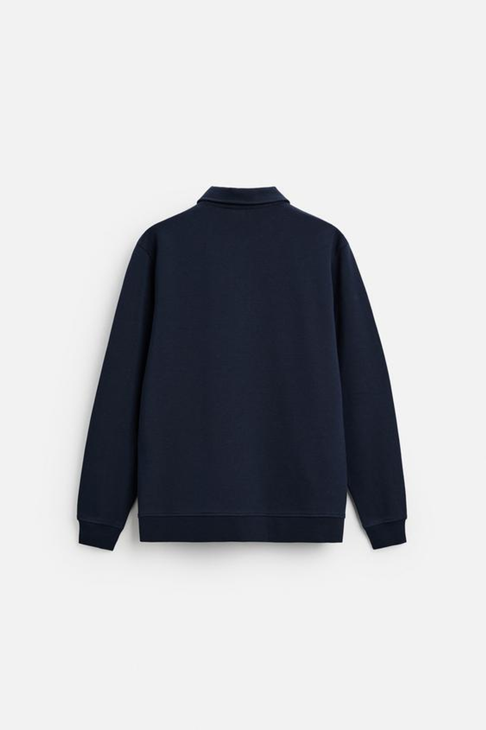 ZARA ПОЛО С ВОРОТНИКОМ НА МОЛНИИ, ТЕМНО-СИНИЙ