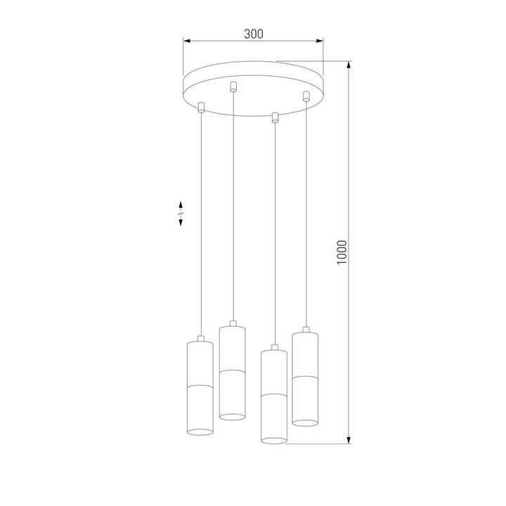 Подвесная люстра TK Lighting 4354 Elit White