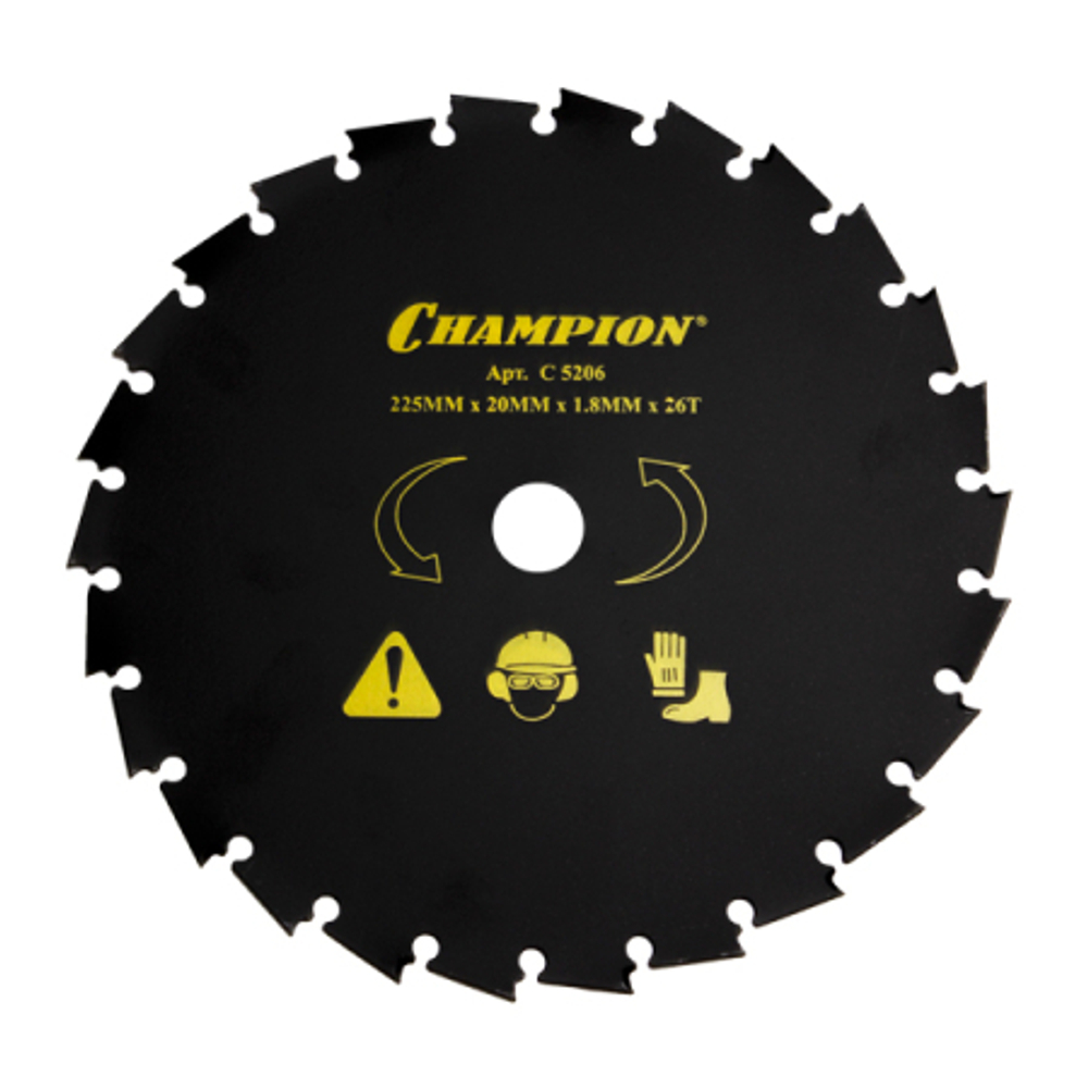 Нож CHAMPION с долотообразными зубцами 225*20   C5206