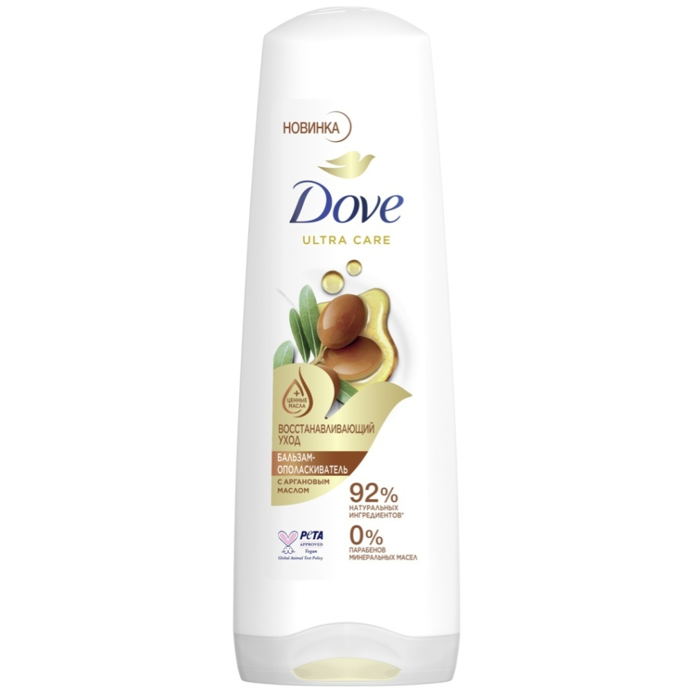 Бальзам-ополаскиватель Dove восстанавливающий уход с аргановым маслом мл