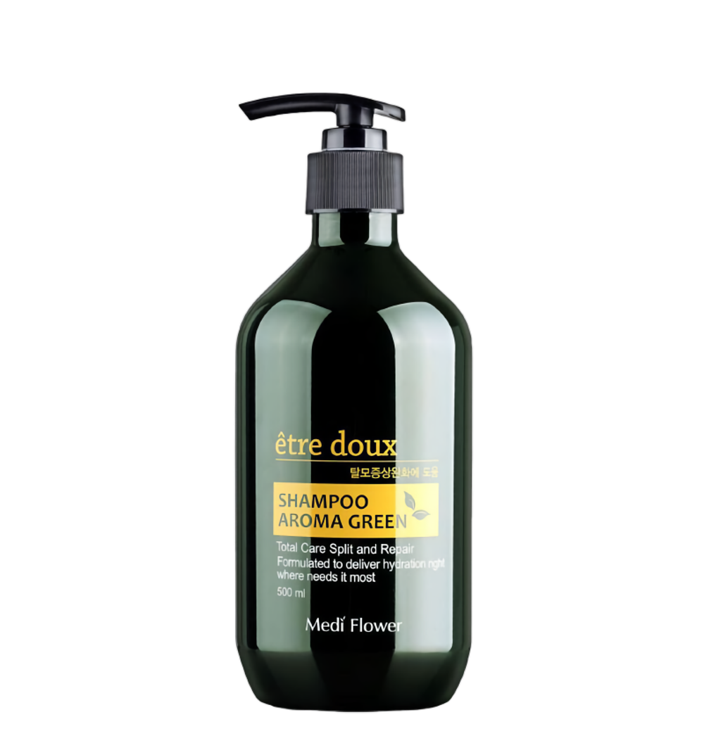 Medi Flower Etre Doux Hair Shampoo Aroma Green Шампунь против выпадения волос, 500 мл