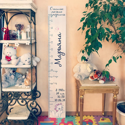 Ростомер с индивидуальным дизайном 160см * 25см