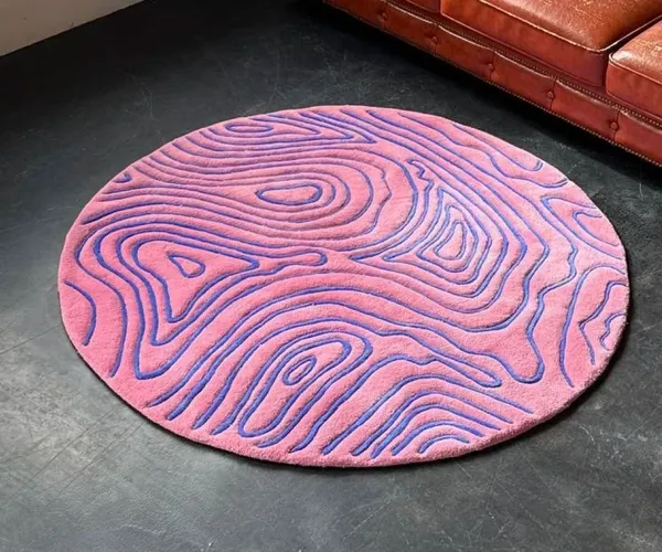 Коврик Pink and blue, 143х130 см