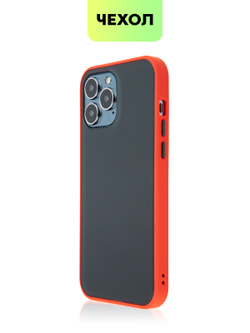 Чехол BROSCORP для Apple iPhone 13 Pro Max оптом (арт. IP13PROMAX-ST-TPU-RED-BLACK)