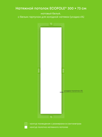 Матовый натяжной потолок 2.2 м2