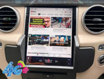 Магнитола Land Rover Discovery 4 2011-2014 (поддержка меню Bosch резистив) - Carmedia NH-R1005-3R вертикальный экран в стиле "Тесла" на Android 11, 8Гб+128Гб, CarPlay, 4G SIM-слот