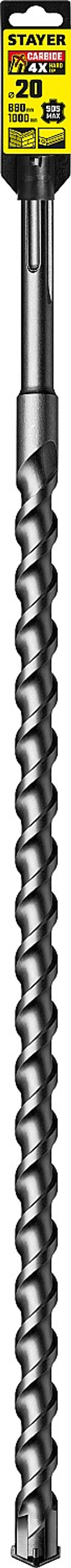 STAYER Hercules-4Х, 20 x 880/1000 мм, SDS-max бур, Professional (29370-880-20)
