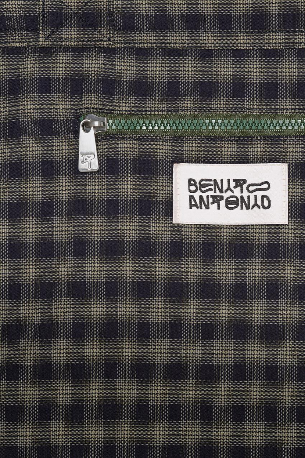 ZARA X BENITO ANTONIO ТКАНЕВАЯ СУМКА-ТОУТ, ЗЕЛЕНЫЙ