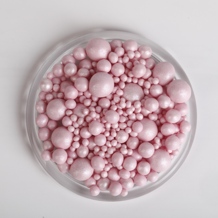 Драже рисовое Жемчужный Микс розовый, 50 гр